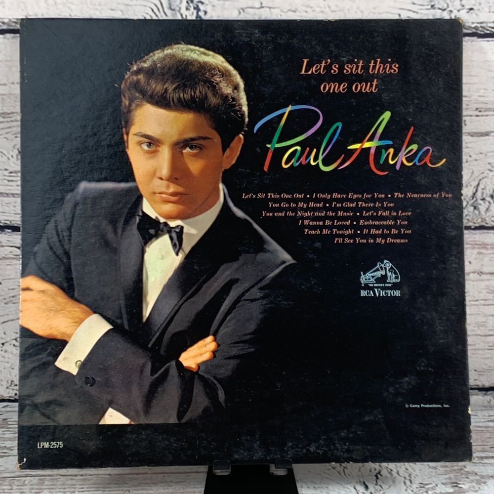Paul Anka – Let's‎ Sit This One Out [Vinyl Record LP 1962] LPM-2575 RCA